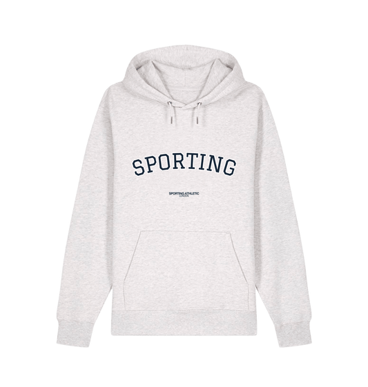 Cool Heather Grey Sporting 'Varsity Style' Hoodie